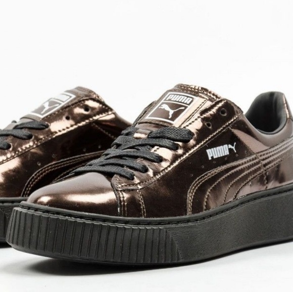 puma platform metallic bronze puma platform metallic bronze